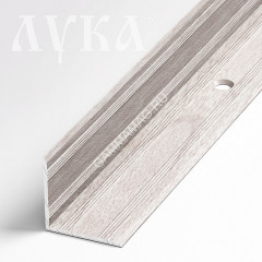 Порог-угол ВНУТРЕННИЙ ПУ 05-1 900мм 106 ясень белый (20*20мм) Лука *1/6/48