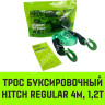 Трос буксировочный HITCH RS REGULAR масса авто 1,2т разрывная 3т 4м лента 35мм крюк-крюк *1