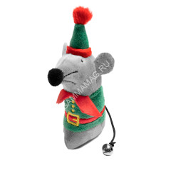 Игрушка (GiGwi) 85060 Серая мышка для кошек, серия X-mas TALES, 15 см