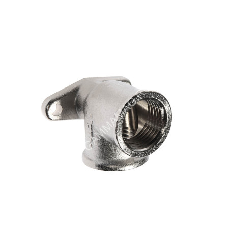 Уголок сантехнический с креплением 1/2"(_15) М/М CTM CRLFW012 *10/100