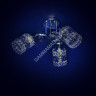 Люстра N1916/3 CH Е27 3*40Вт ( h=250; d=480) VERNER LIGHTING *1