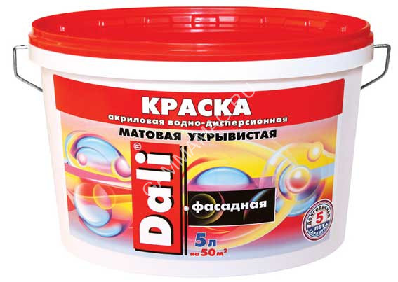 Краска акриловая фасадная 2,5 л ДАЛИ укрывистая *1/120
