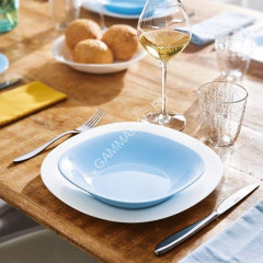Тарелка стекло Luminarc "Carine Light Blue" мелкая d27см Голубой P4126 *6/24