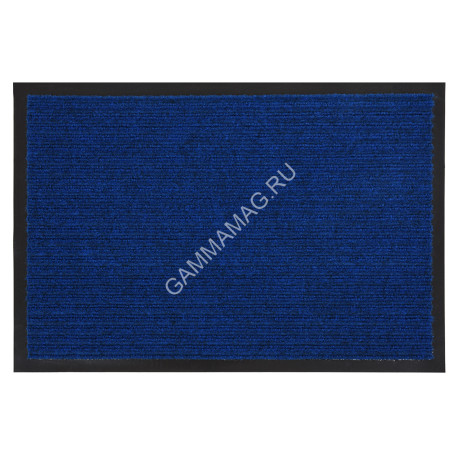 Коврик 50*80 см влаговпитывающий ребристый синий "VORTEX" (арт.22082/24322) *1/10