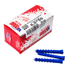 Дюбель распорный усиленный BROZEX 6,0*50 коробка (50шт) *10