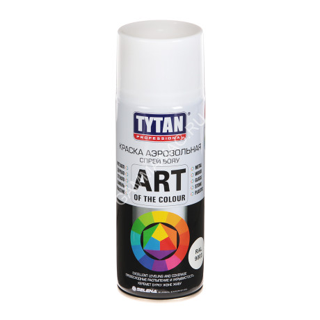 Эмаль-аэрозоль белый глянцевый 520/400 мл TYTAN Professional (RAL9003) *1/12