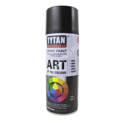 Эмаль-аэрозоль черный матовый 520/400 мл TYTAN Professional (RAL9004) *1/12