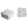 Коробка распаячная 7 вх. ОП 80х80х50мм IP54 TDM SQ1401-0512 инд. штр-код *10/100