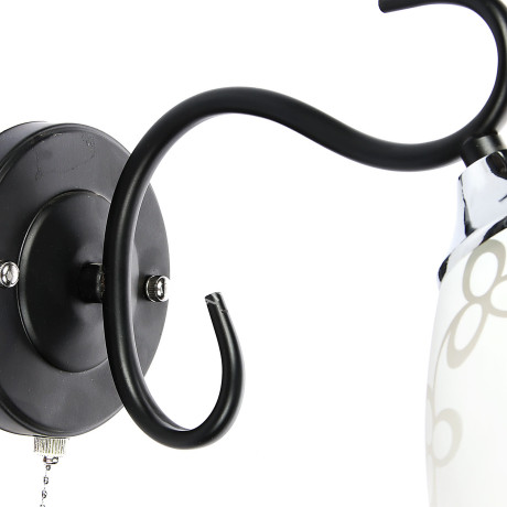 Бра N1897/1W BK+CH E27 1*40Вт (200*300*140) VERNER LIGHTING *1