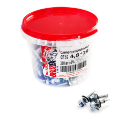 Саморезы кровельные BROZEX ВЕДРО 4,8*29 (200шт) *6