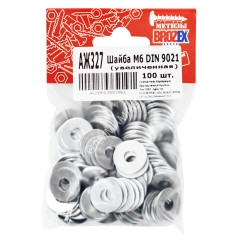 Шайба М6 DIN 9021 увеличенная BROZEX (100шт) *1/50