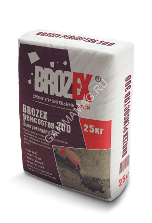Ремсостав 300 быстротвердеющий 25 кг BROZEX *1/56