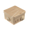 Коробка распаячная 7 вх. ОП 80х80х50мм IP54 сосна TDM SQ1401-0712 инд. штр-код *1/32