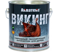 Антисептик для дерева гибридный лессирующий палисандр 2,5 л Акватекс ВИКИНГ *1/4/144
