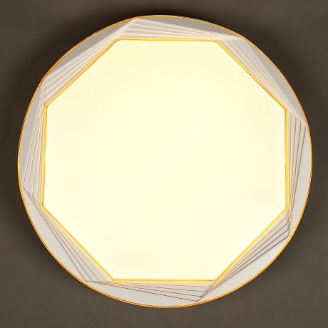 Светильник светодиодный акриловый 500мм 72W 8656/36W*2 orange 3 реж. пульт VERNER LIGHTING *1/5