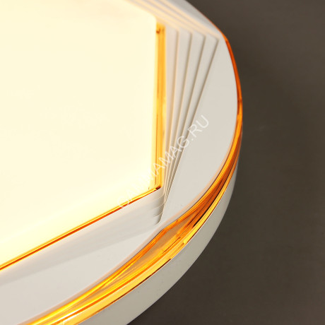 Светильник светодиодный акриловый 500мм 72W 8656/36W*2 orange 3 реж. пульт VERNER LIGHTING *1/5