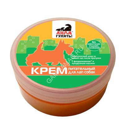 Крем (Айда гулять) 120г питательный для лап собак