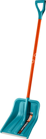 Лопата снегоуб пластик 400*400 с планкой с платиковым черенком GRINDA FIBER-400 * 5