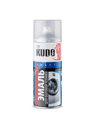Эмаль-аэрозоль белый для бытовой техники 520/270 мл KUDO *1/6