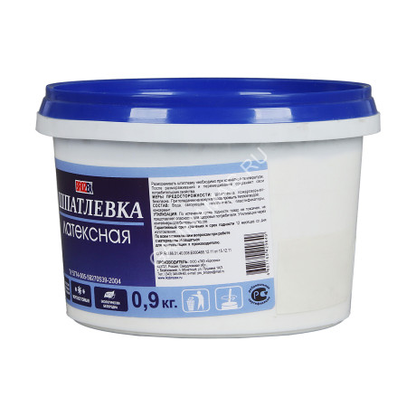 Шпатлевка латексная 0,9 кг BROZEX *12/648