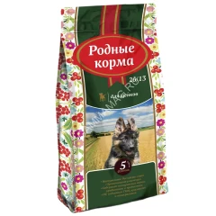 Родные корма 10кг (3,5 пуда) сухой корм для щенков (139938)