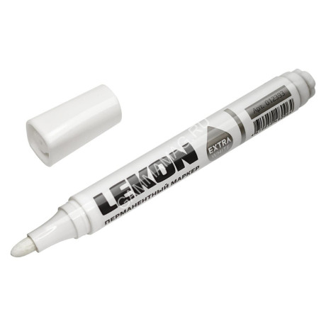 Маркер строительный перманентный белый арт.012393 LEKON EXTRA WHITE *10/120/1440