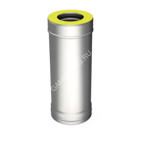 Труба-сэндвич 0,5м 120х200 нерж/оцинк 0,5мм/0,5мм AISI430 GS *1/50