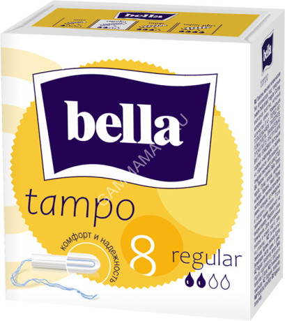 Тампоны Белла Tampo premium comfort Regular без аппликатора 8шт. *1/40 *