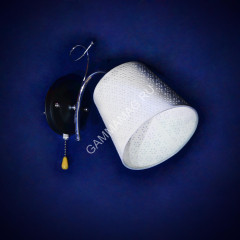 Бра N1944/1W BK+CH E27 1*40Вт (250*280*160) VERNER LIGHTING *1