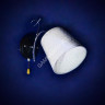 Бра N1944/1W BK+CH E27 1*40Вт (250*280*160) VERNER LIGHTING *1