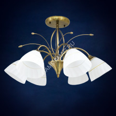 Люстра N3039/6 AB 6*40W E27 (d=380; h=660) S=24м2 VERNER LIGHTING *1