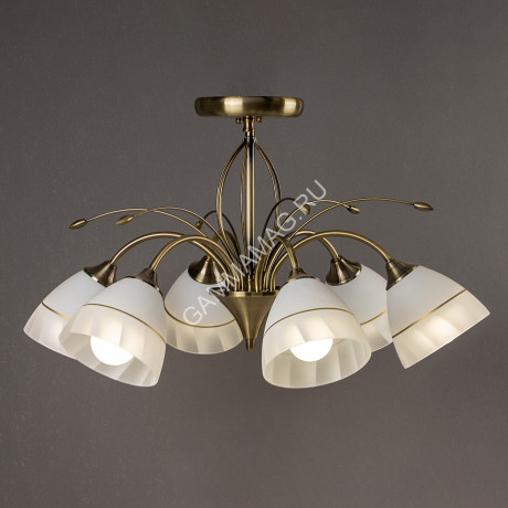 Люстра N3039/6 AB 6*40W E27 (d=380; h=660) S=24м2 VERNER LIGHTING *1