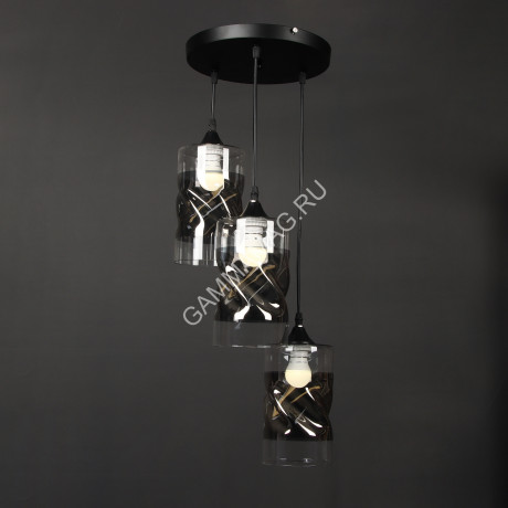 Люстра N4274/3Н 3*40W E27 (q-300;h-800/200) S=12м2 VERNER LIGHTING *1