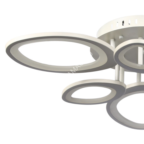 Люстра Y1057/6 WT 60W LED 220V пульт 3000К 1-режим (h-145; d-700) VERNER LIGHTING *1
