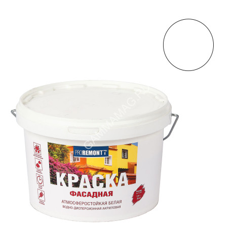 Краска акриловая фасадная 3 кг Проремонт *1/144