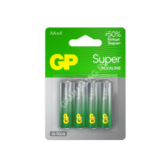 Элемент питания AA (LR06) GP Super Alkaline (блистер 4шт) 15AA21-2CRSBC4 *1/10/80