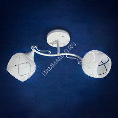 Люстра C1383/2 Е27 2*40Вт ( h=250; L=550; W=165) S=12м2 VERNER LIGHTING *1