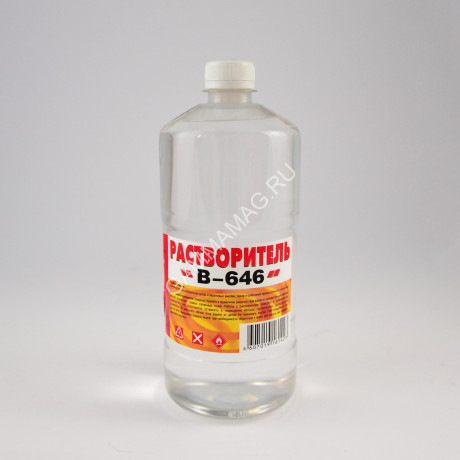 Растворитель 646 1 л/0,8 кг пластик Вершина *12/648