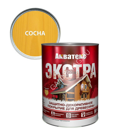 Защитно-декоративное покрытие для древесины алкидное сосна 2,7 л Акватекс-ЭКСТРА *1/4/144