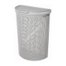 Корзина для белья пластм. 45л "Eco style" 460х265х610мм Св.-Серый арт.431217630 ("Бытпласт") *1/5