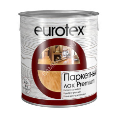 Лак алкидно-уретановый паркетный полуматовый 2,5 л Eurotex - Premium *1/3/144