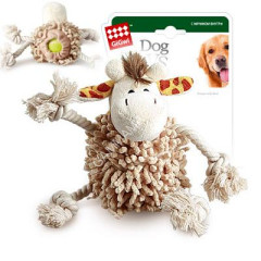 Игрушка (GiGWi) 75072 Жираф с теннисным мячом 20см для собак, серия CATCH &amp; FETCH
