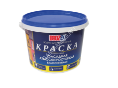 Краска акриловая фасадная 6 кг BROZEX белоснежная *1/75