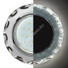Светильник встраиваемый GX53 H4 LD5313 Ecola Glass Стекло Круг с подсв. хром SM53RCECH *10/30