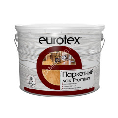 Лак алкидно-уретановый паркетный полуматовый 10 л Eurotex - Premium *1/55