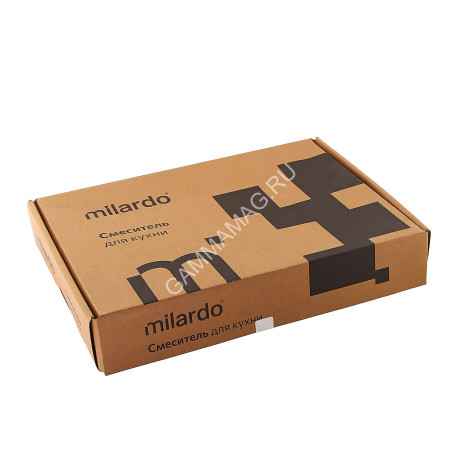 Смеситель для кухни Milardo Rora черный матовый, высокий излив RORBL0JM05 *1/10