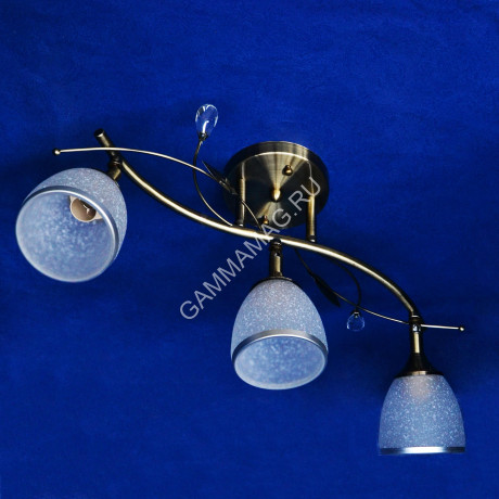 Люстра N0297/3 АВ 3*40W E14, 220V VERNER LIGHTING *1