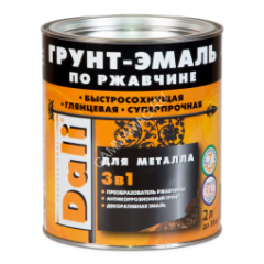 Грунт-эмаль по ржавчине оранжевая 0,75 л DALI RAL 2004 *1/6/576
