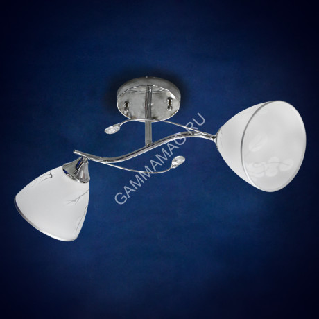 Люстра С1285/2 2*40W E27 220V (q-520;h-230) S=8м2 VERNER LIGHTING *1