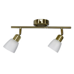 Светильник настенный (спот) 2018-2 AB/WT E14 2*40W бронза/бел VERNER LIGHTING *1/12